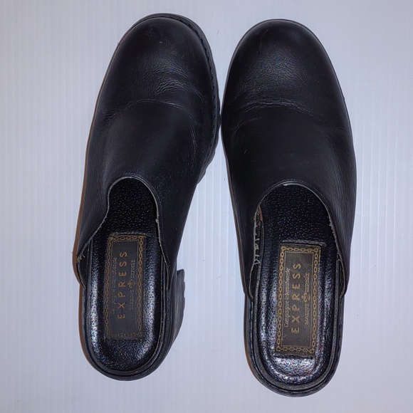 ๐ฃโฎVINTAGEโฎ COMPAGNIE INTERNATIONALE EXPRESS Metro Mules in Black - Picture 2 of 8